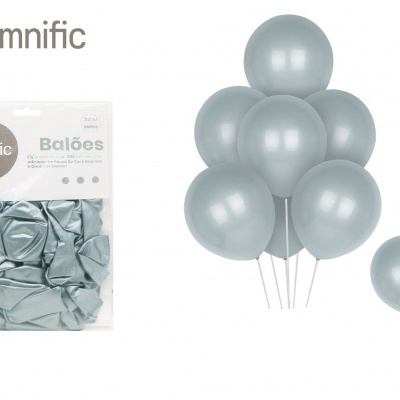 Balão Prateado 30cm 50PCS - 312668