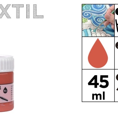 Tinta Têxtil - Marrón Terracota
