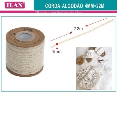 Corda de Algodão - 4mm x 22M