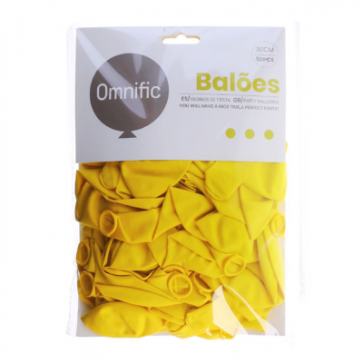 Balão Amarelo 30cm 50PCS  - 312545