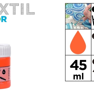 Tinta Têxtil - Neon Laranja