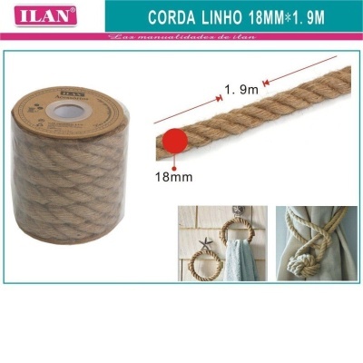 Corda de Linho - 18mm x 1.9m