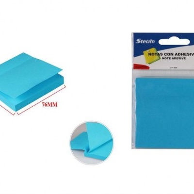 Bloco de nota adesivo Azul 76mm*76mm 100Fls - 688899