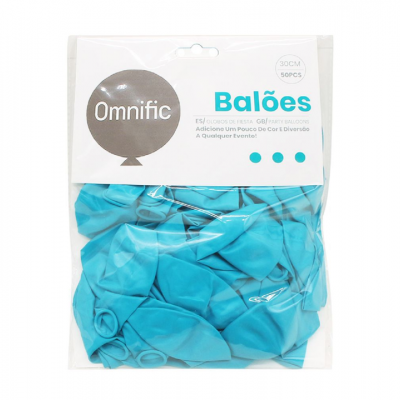 Balão Azul Claro 30cm  50PCS  - 312590