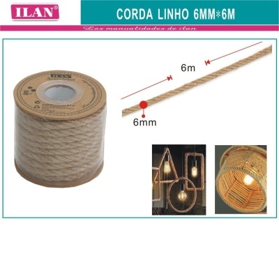 Corda de Linho - 6mm x 6m