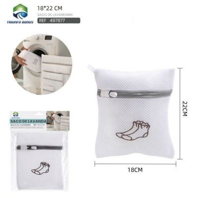 Saco p/lavar meias 18x22cm - 497877