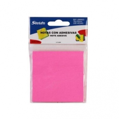 Bloco de nota adesivo Rosa 76mm*76mm 100Fls - 688903