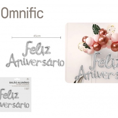 Balão Alumínio Feliz Aniversário - 480596