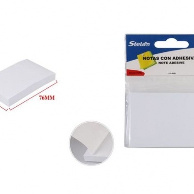 Bloco de nota adesivo Branco 76mm*51mm 100Fls - 688897