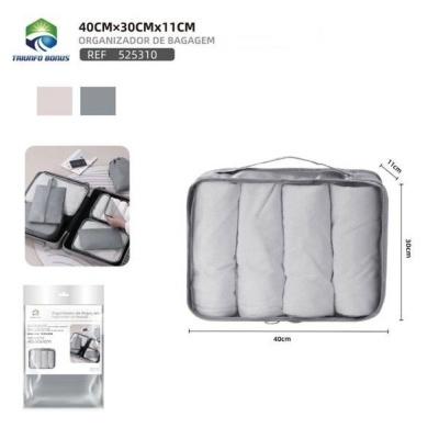 Organizador de mala c/rede 40x30x11cm - 525310