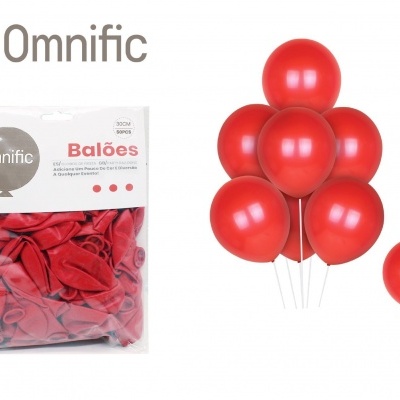 Balão Vermelho 30cm 50PCS - 312514