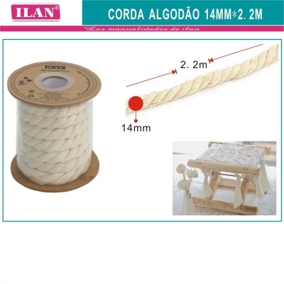 Corda de Algodão - 14mm x 2.2m