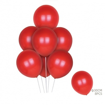 Balão Vermelho 30cm 8PCS  - 312309