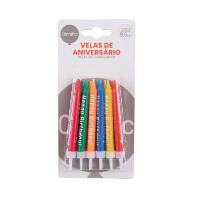 Vela de aniversário colorida - 458625