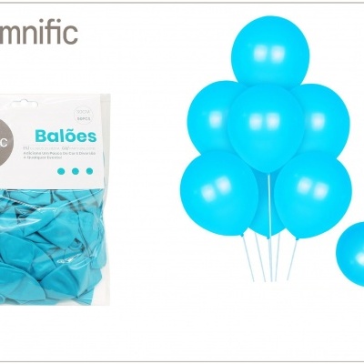 Balão Azul Claro 30cm  50PCS  - 312590