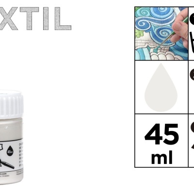 Tinta Têxtil - Branco Nacarado