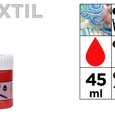 Tinta Têxtil - Vermelho