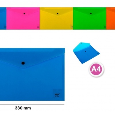 Pasta A4 c/botão fluorescente -PC005