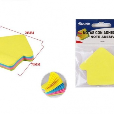 Bloco de nota adesivo Colorido 70mm*70mm 100Fls - 688915