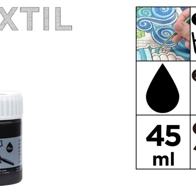Tinta Têxtil - Negro