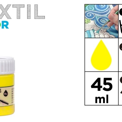 Tinta Têxtil - Neon Amarelo