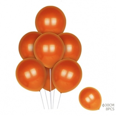 Balão Laranja 30cm 8PCS - 312347