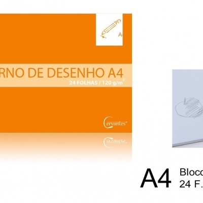 Bloco de desenho A4