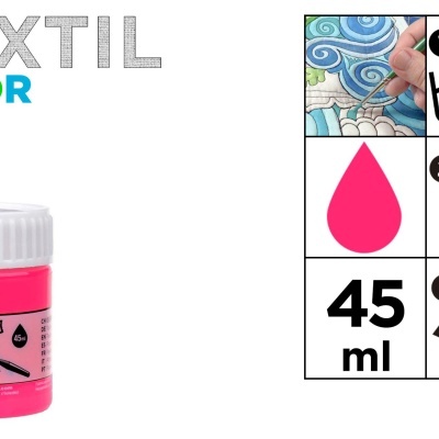 Tinta Têxtil - Neon Rosa