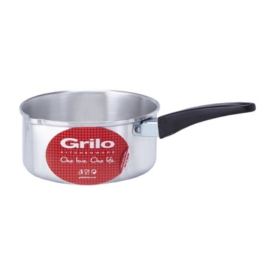 Caçarola de alumínio c/cabo e bico Ø16 cm