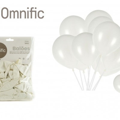 Balão Branco 30cm 50PCS - 312491