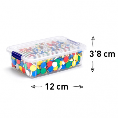 Mini caixa plástica 200ml