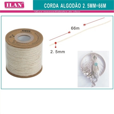 Corda de Algodão - 2.5mm x 66m