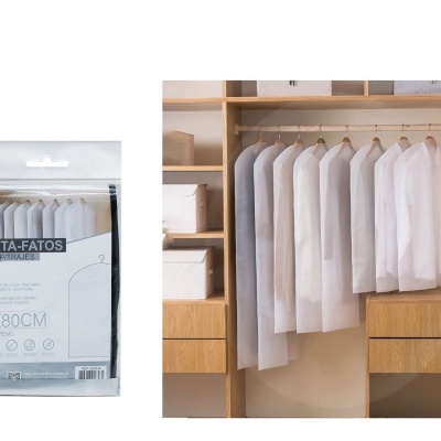 Porta-fatos transparente s/fecho de correr - 60cm*80cm