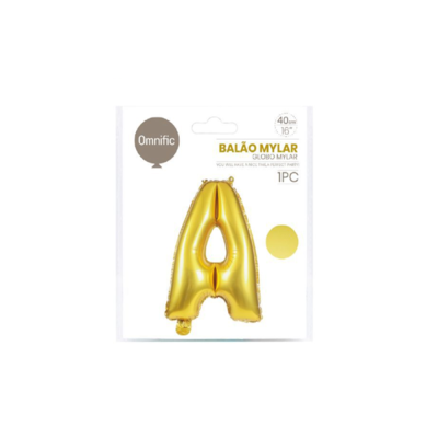 Balão de Letra - Dourada - A