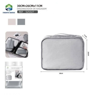 Organizador de mala c/rede 30x26x11cm - 525327