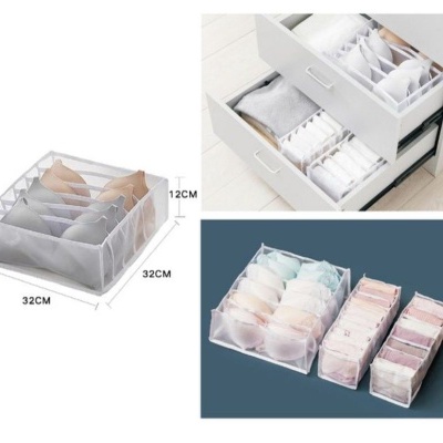 Caixa de arrumação c/6 divisórias 32*32*12CM - 488462