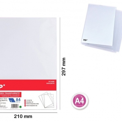 Pasta A4 transparente 5PCS -PC146B