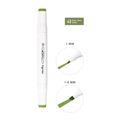 Marcador dupla ponta  - 43 - Deep Olive Green