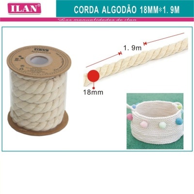 Corda de Algodão - 18mm x 1.9m