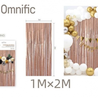 Cortina decorativa champanhe - 437095