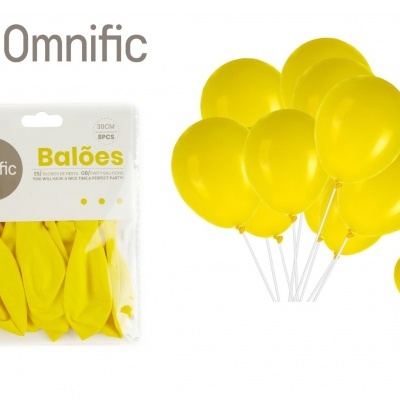 Balão Amarelo 30cm  8PCS - 312330