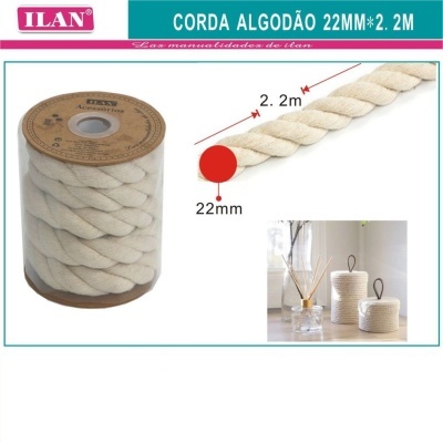Corda de Algodão - 22mm x 2.2m