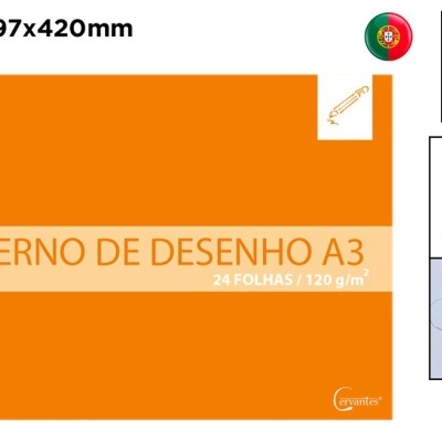 Bloco de desenho A3