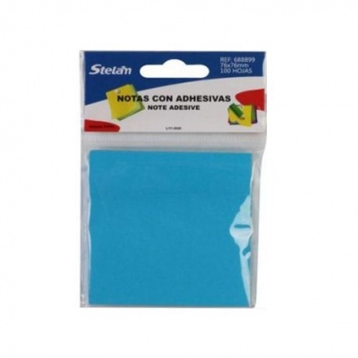 Bloco de nota adesivo Azul 76mm*76mm 100Fls - 688899