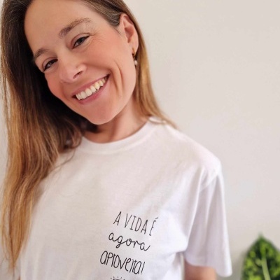 T-shirt A vida é agora!