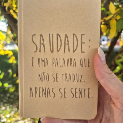 Caderninho A6 Saudade