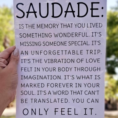 Print Saudade Inglês