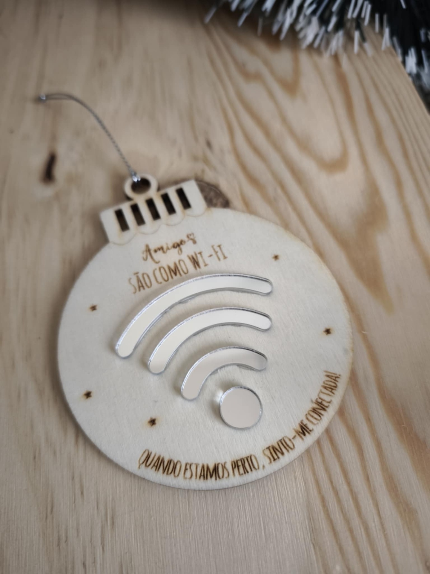 Bola de Natal Bons Amigos Bola de Natal Bons Amigos