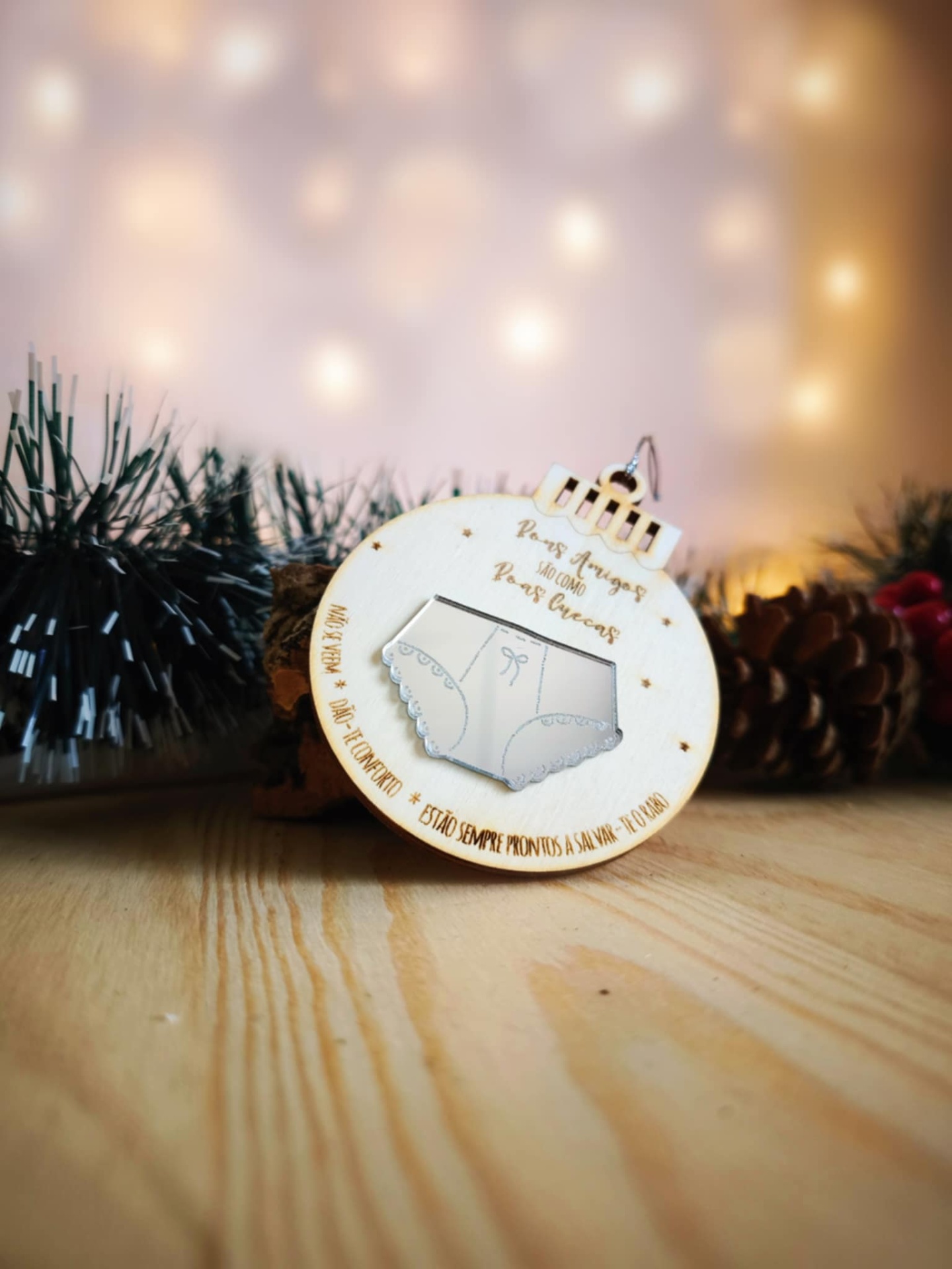 Bola de Natal Bons Amigos Bola de Natal Bons Amigos