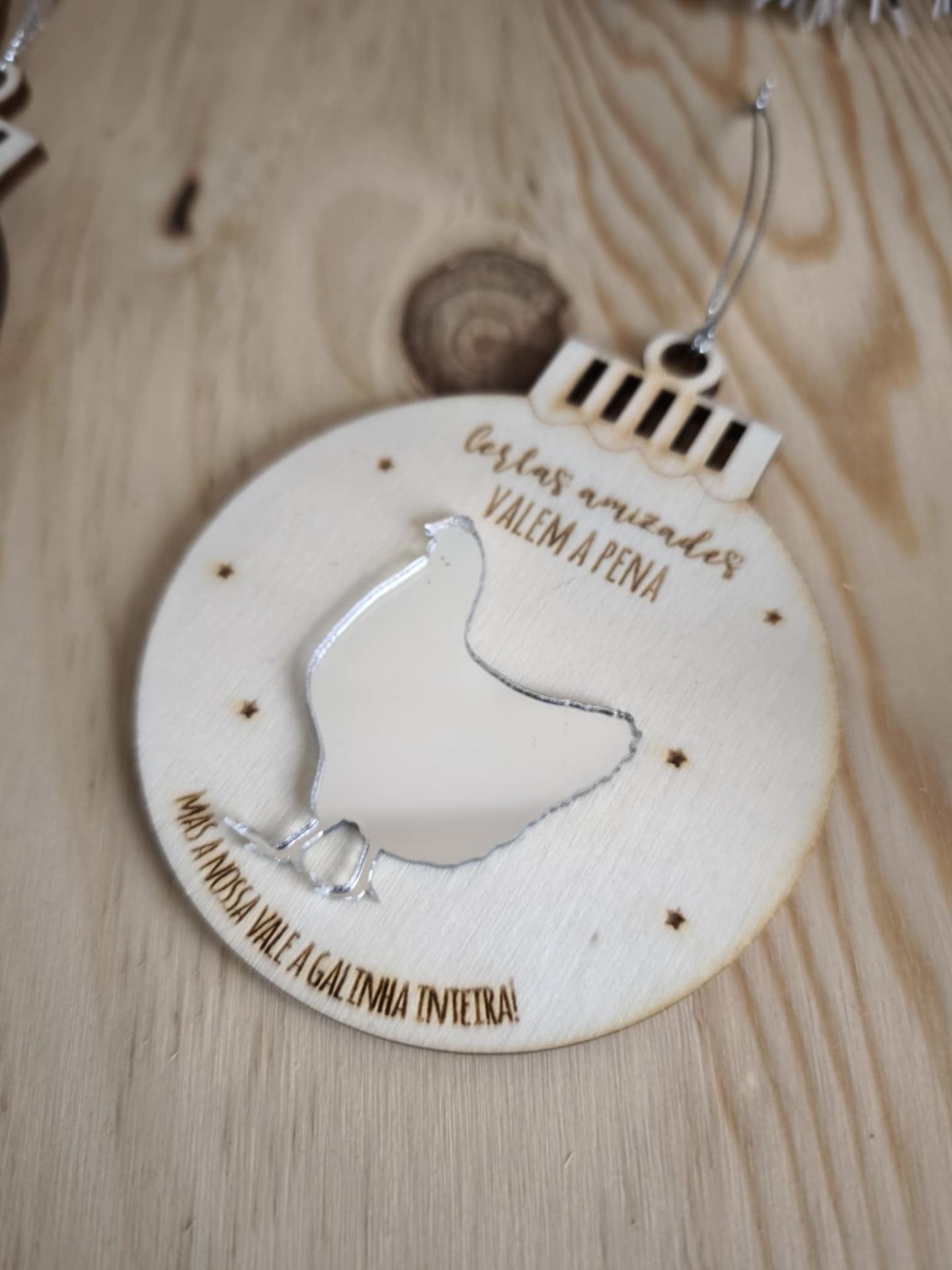 Bola de Natal Bons Amigos Bola de Natal Bons Amigos